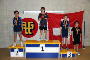 Simple U13: 2ème Yardel HURTADO, 3ème Johan DOUTAZ