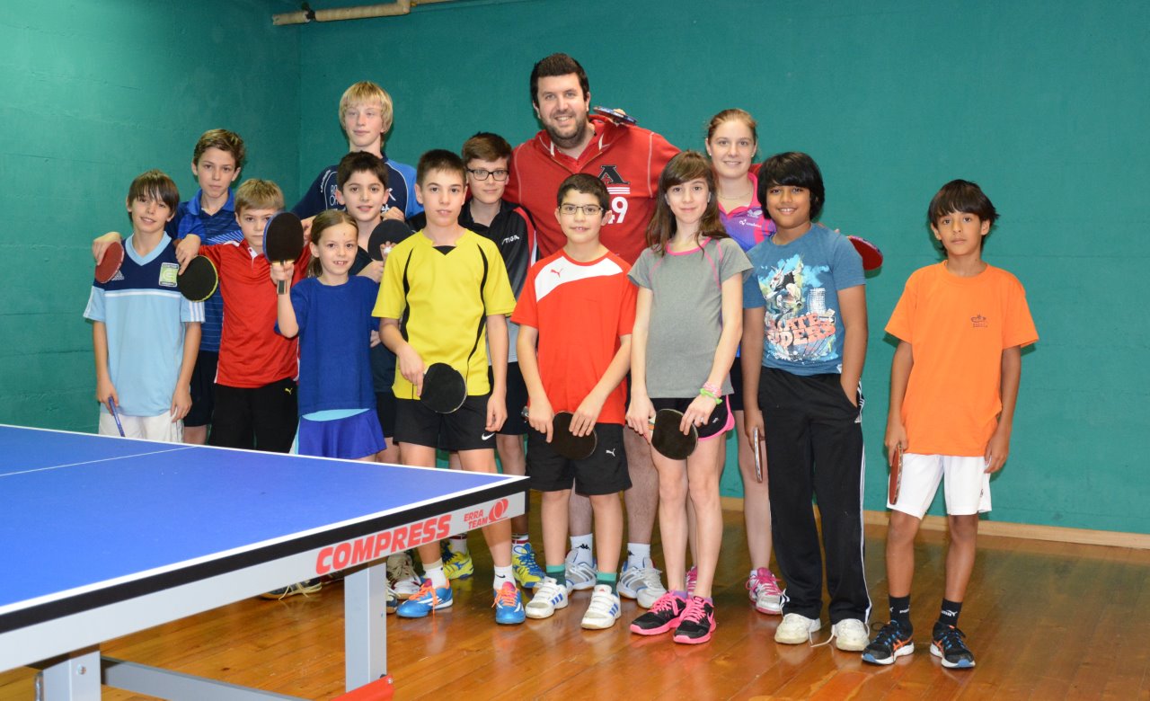 club tennis de table de Châtelaine - stage de Noël 2014