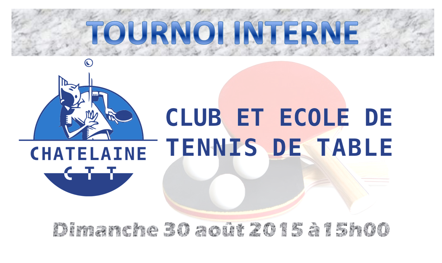 tennis de table châtelaine tournoi interne