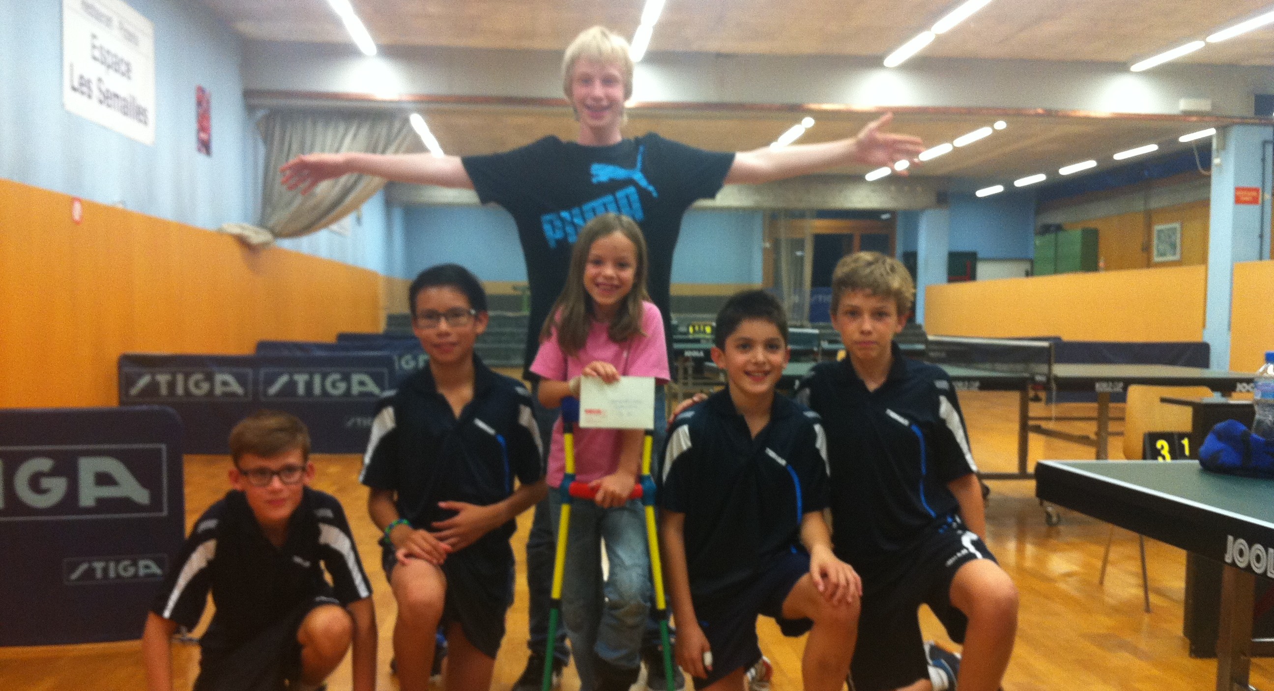 Tournoi du ZZ-Lancy par équpie - Equpes du club de tennis de table de Châtelaine