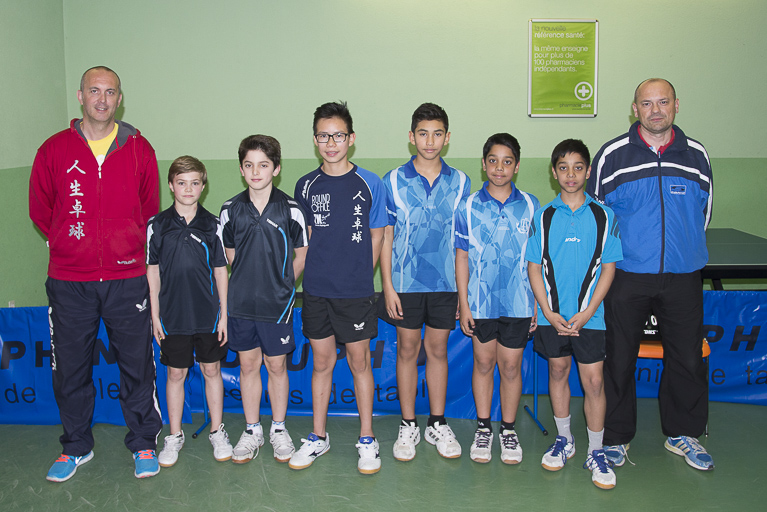 tennis de table finale genevoise des moins de 13 ans - Châtelaine contre Meyrin