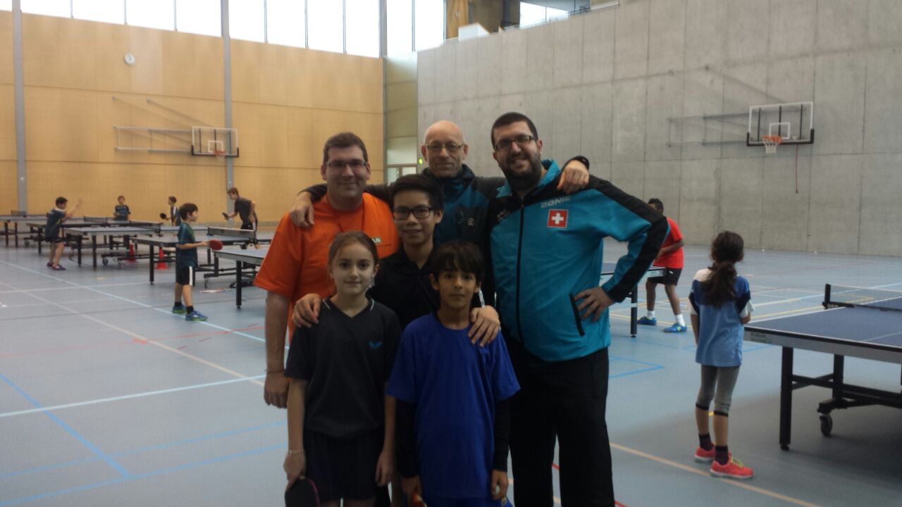 Stage à Macolin Stage de tennis de table à Macolin, janvier 2015